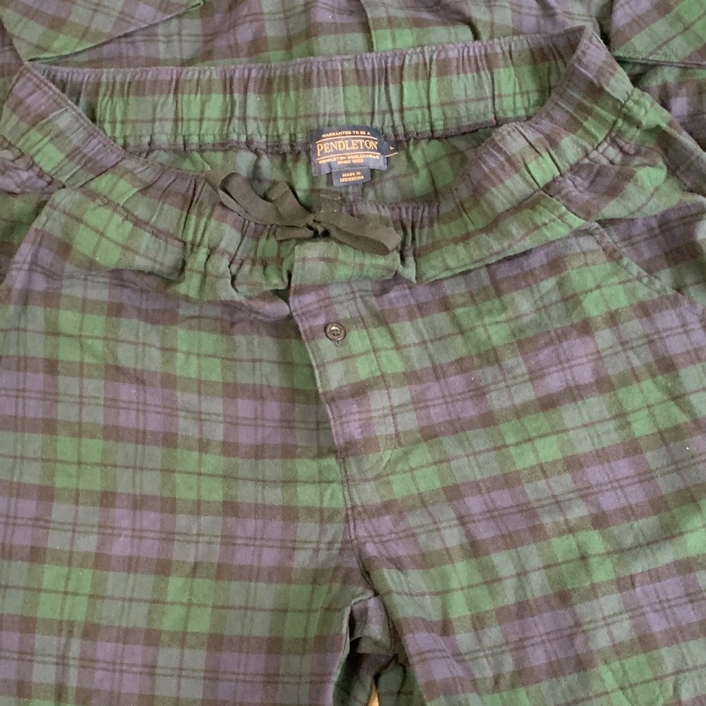 Pendleton Navy and Forest Plaid Pajama Set - Picture 4 of 4